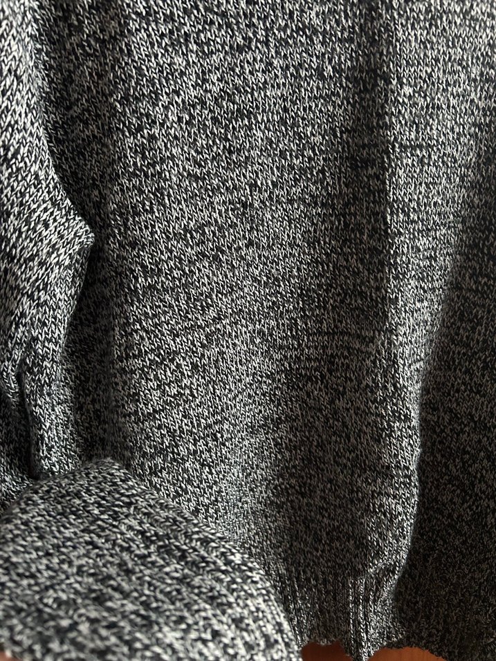 Gri Kadın Triko Uzun Kollu Kazak - Görsel 3