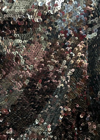 Gri Payetli Tek Omuzlu Mini Elbise - Görsel 4