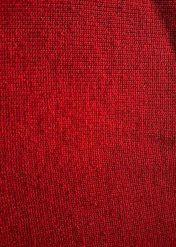 Kırmızı Kadın Yün Triko Kazak - Görsel 3