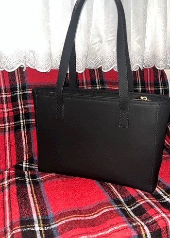 Siyah Deri Tokalı Kadın Çanta - Görsel 3