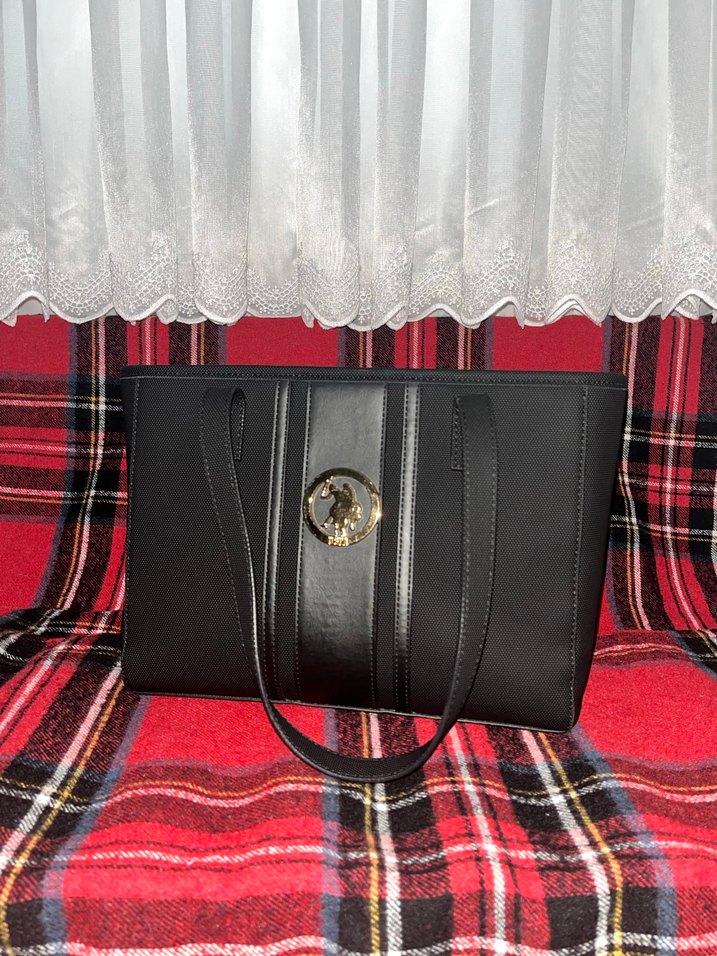 Siyah Deri Tokalı Kadın Çanta - Görsel 2