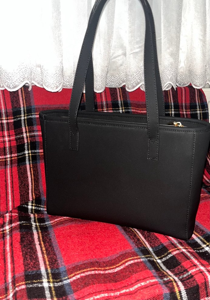 Siyah Deri Tokalı Kadın Çanta - Görsel 3