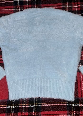 Mavi Düğmeli Kadın Hırka - Görsel 2