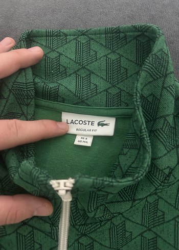 Yeşil Lacoste monogram temizdir M/L bedendir - Görsel 3