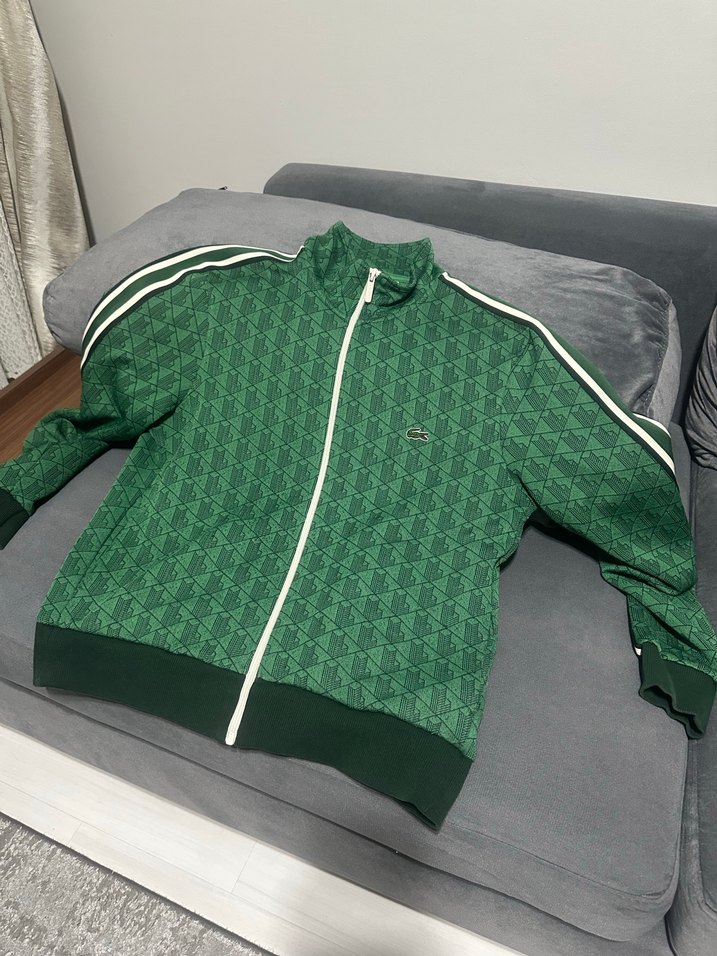 Yeşil Lacoste monogram temizdir M/L bedendir - Görsel 2