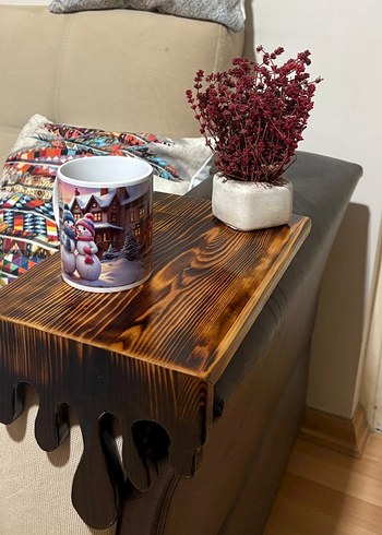 ahşap koltuk yanı sehpası - Görsel 3