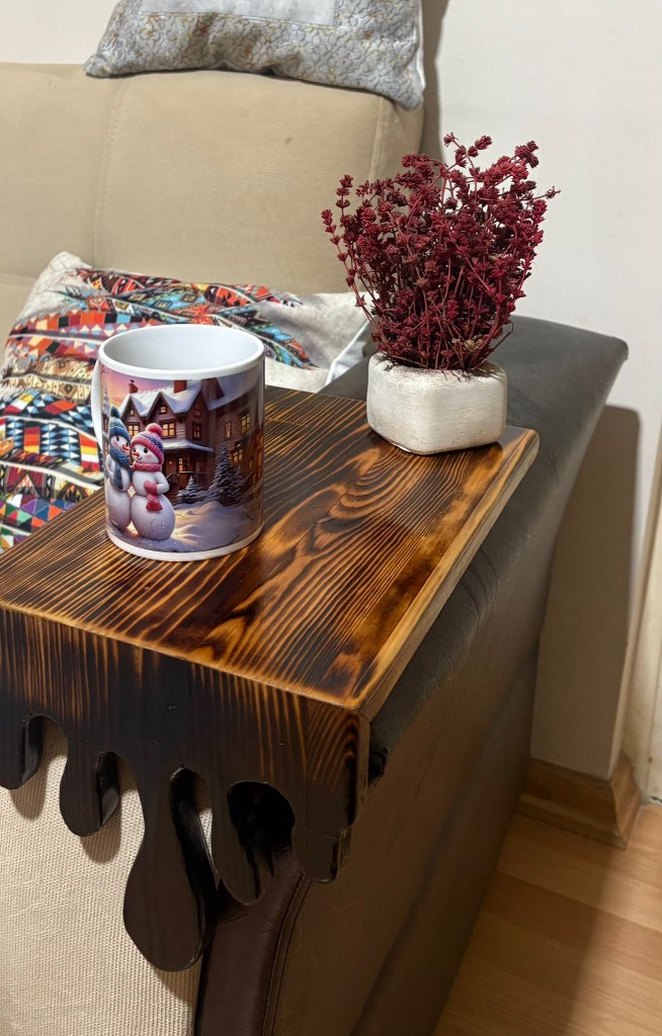 ahşap koltuk yanı sehpası - Görsel 3