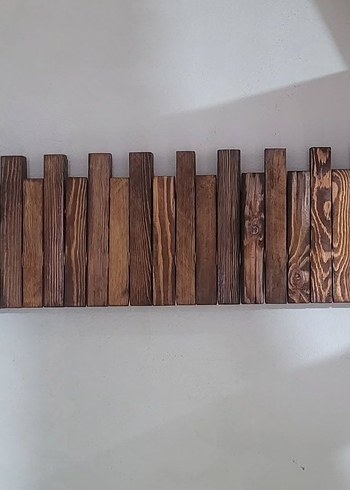 Doğal ahşap açılır kapanır askılık... - Görsel 2