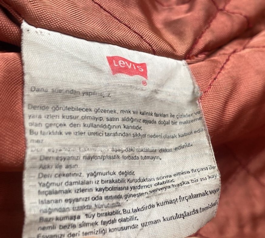 Siyah Süet Levis Vintage Erkek Ceket - Görsel 4