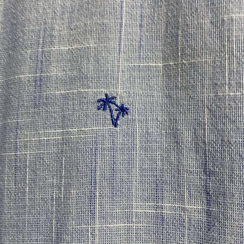 Mavi Pamuklu Uzun Kollu Gömlek - Görsel 4