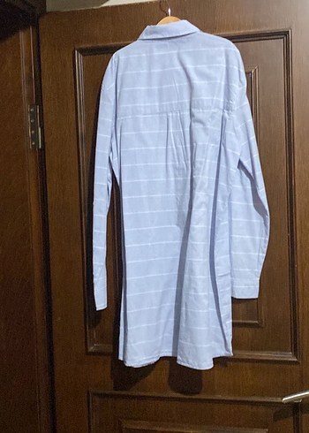 Uzun Kollu Düğmeli Midi Kadın Gömlek - Görsel 3