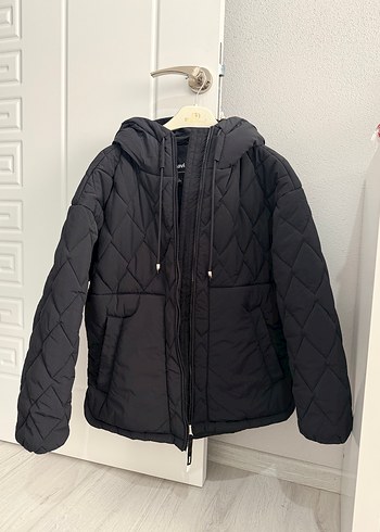 Siyah Fermuarlı Kadın Mont - Görsel 2