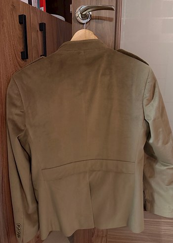 Haki / Vizon Ton Askeri Stil Ceket - Erkek - Görsel 2