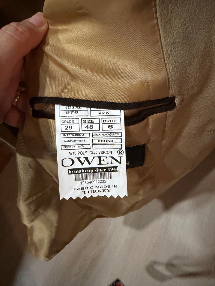 Haki / Vizon Ton Askeri Stil Ceket - Erkek - Görsel 3