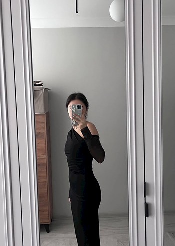 Transparan detay elbise - Görsel 3