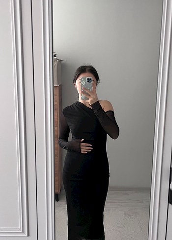 Transparan detay elbise - Görsel 2