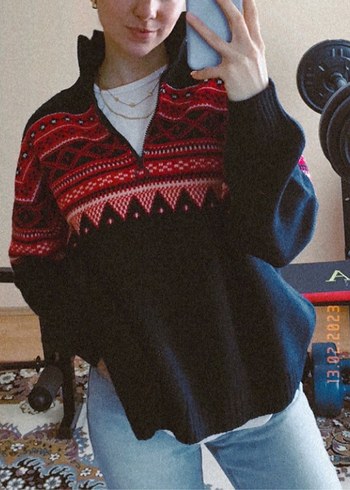 Dik yaka kazak - Görsel 5