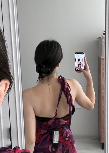 Straplez Midi Elbise - Görsel 3