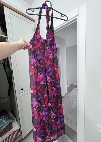 Straplez Midi Elbise - Görsel 5