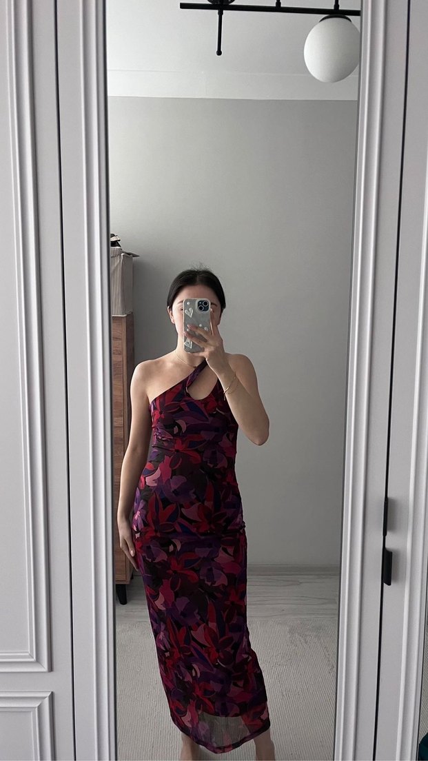 Straplez Midi Elbise - Görsel 2