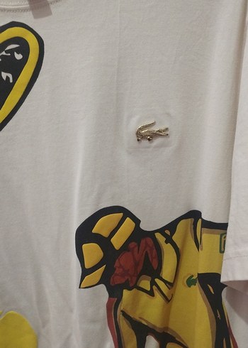 Sarı Baskılı Erkek Polo Tişört - Görsel 3