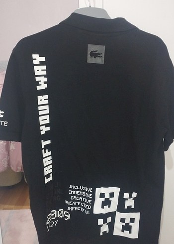 Lacoste Siyah Baskılı Erkek Polo Tişört - Görsel 3