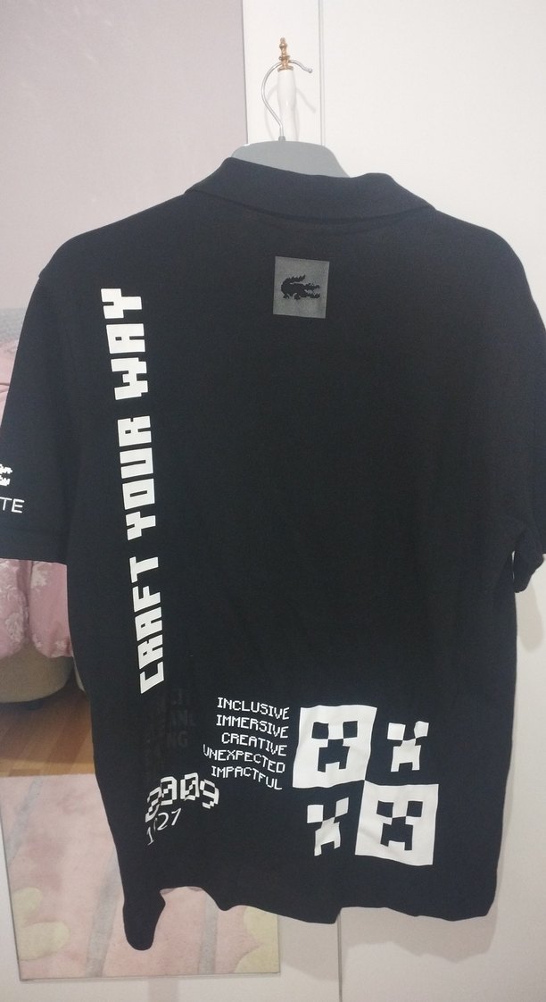 Lacoste Siyah Baskılı Erkek Polo Tişört - Görsel 3