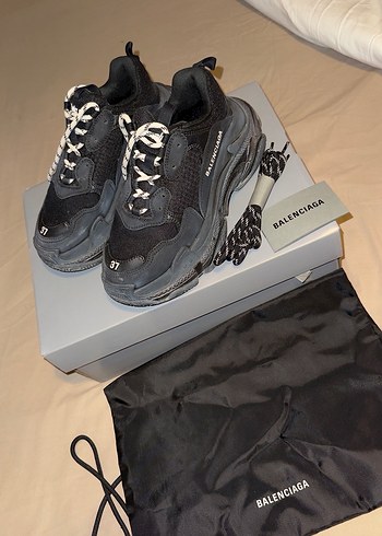 Balenciaga Siyah Platform Spor Ayakkabı - Görsel 2