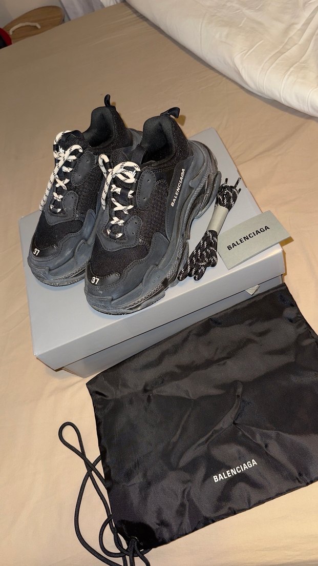 Balenciaga Siyah Platform Spor Ayakkabı - Görsel 2