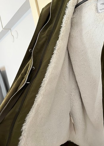 Kadın Kapüşonlu Kürklü Mont - Görsel 2