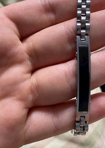 So Chic Siyah Minimalist Erkek Bileklik - Görsel 4