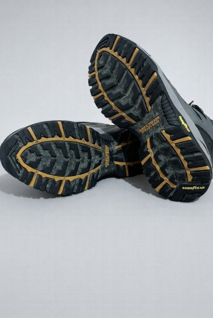 Gri Erkek skecers su geçirmez bot - Görsel 3