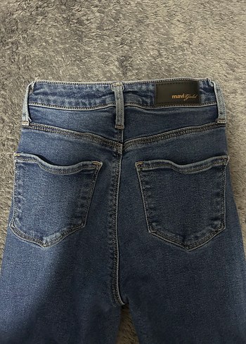 Kadın Mavi Dar Kesim Denim Pantolon - Görsel 2