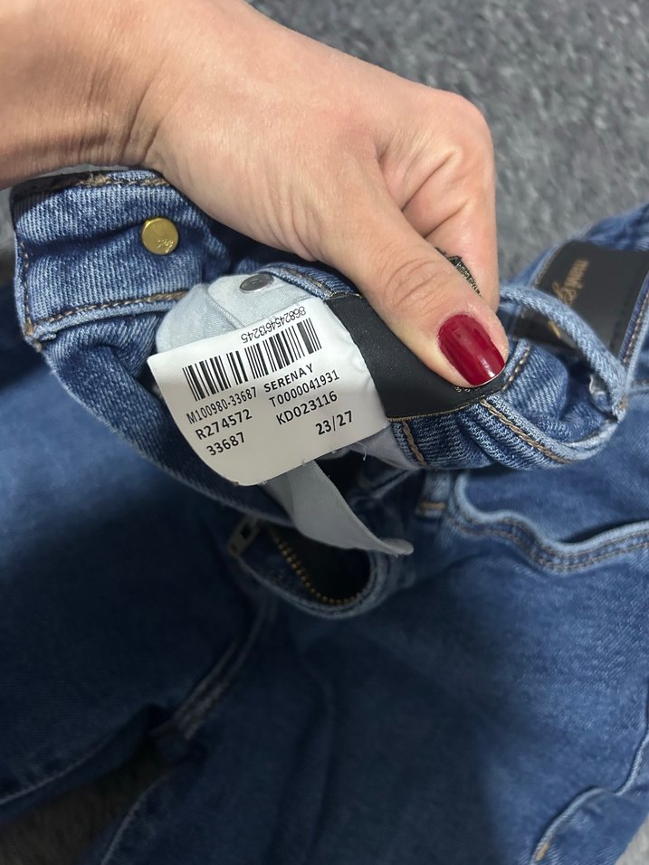 Kadın Mavi Dar Kesim Denim Pantolon - Görsel 3