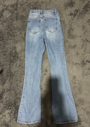 İspanyol paça denim pantolon - Görsel 3