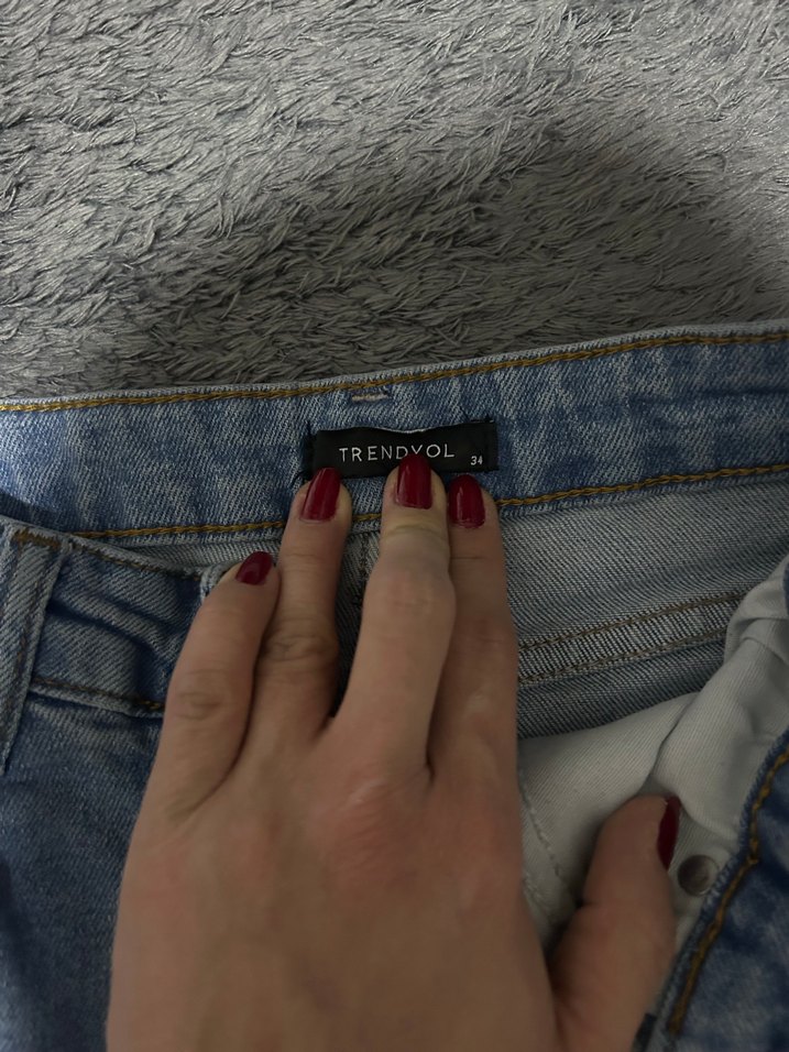 İspanyol paça denim pantolon - Görsel 2