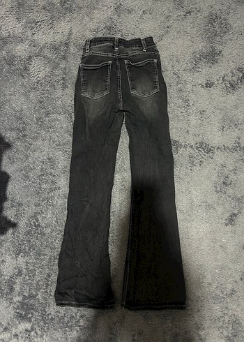 Siyah ispanyol paça pantolon - Görsel 3