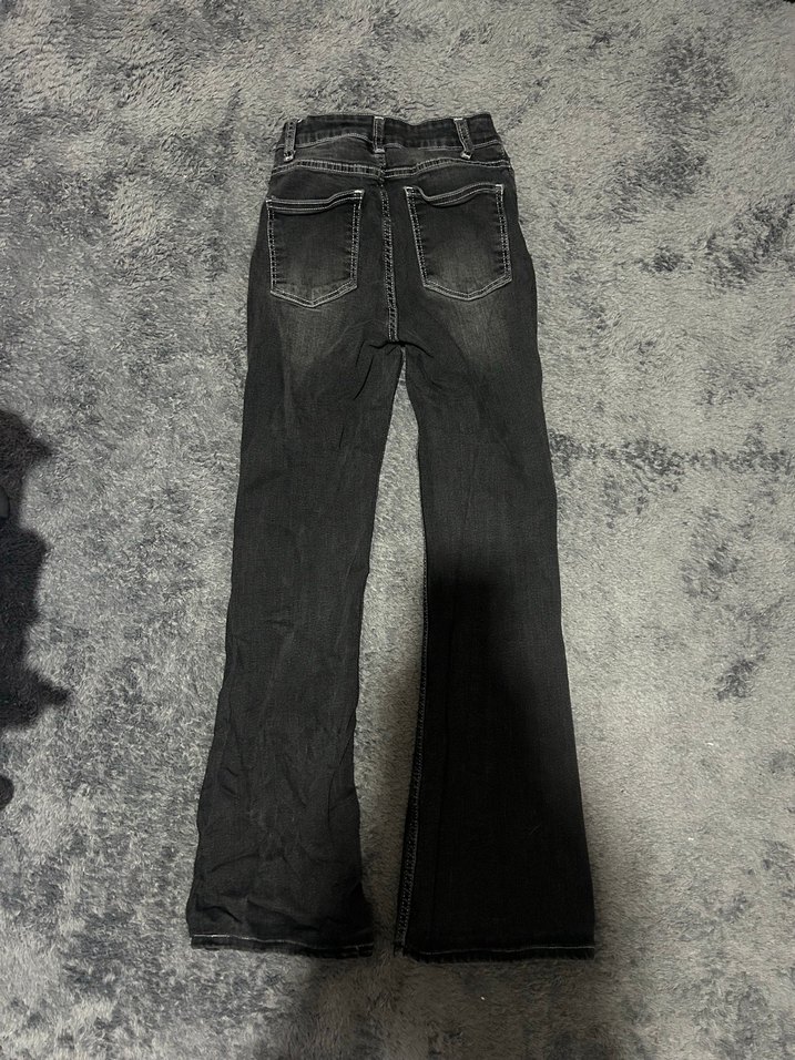 Siyah ispanyol paça pantolon - Görsel 3