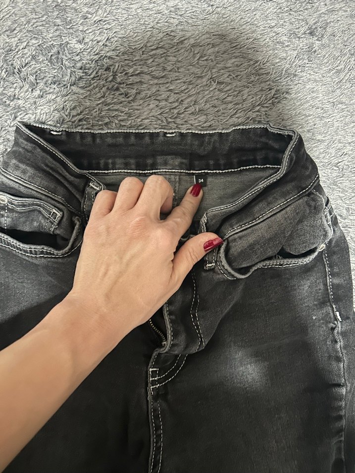 Siyah ispanyol paça pantolon - Görsel 2