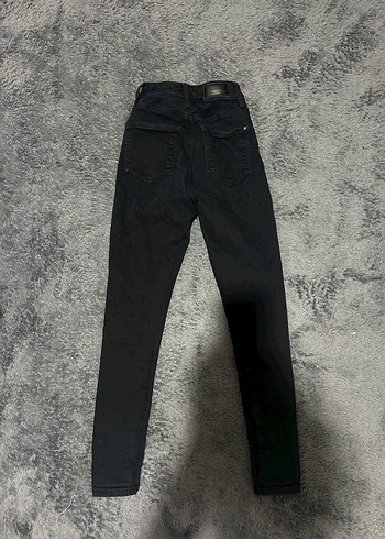 Siyah  Dar Kesim Kadın Kot Pantolon - Görsel 4