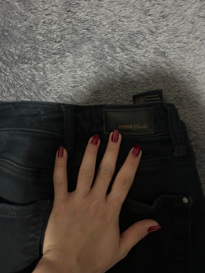 Siyah  Dar Kesim Kadın Kot Pantolon - Görsel 3