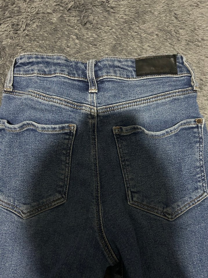 Kadın Mavi Denim Dar Kesim Jean - Görsel 4