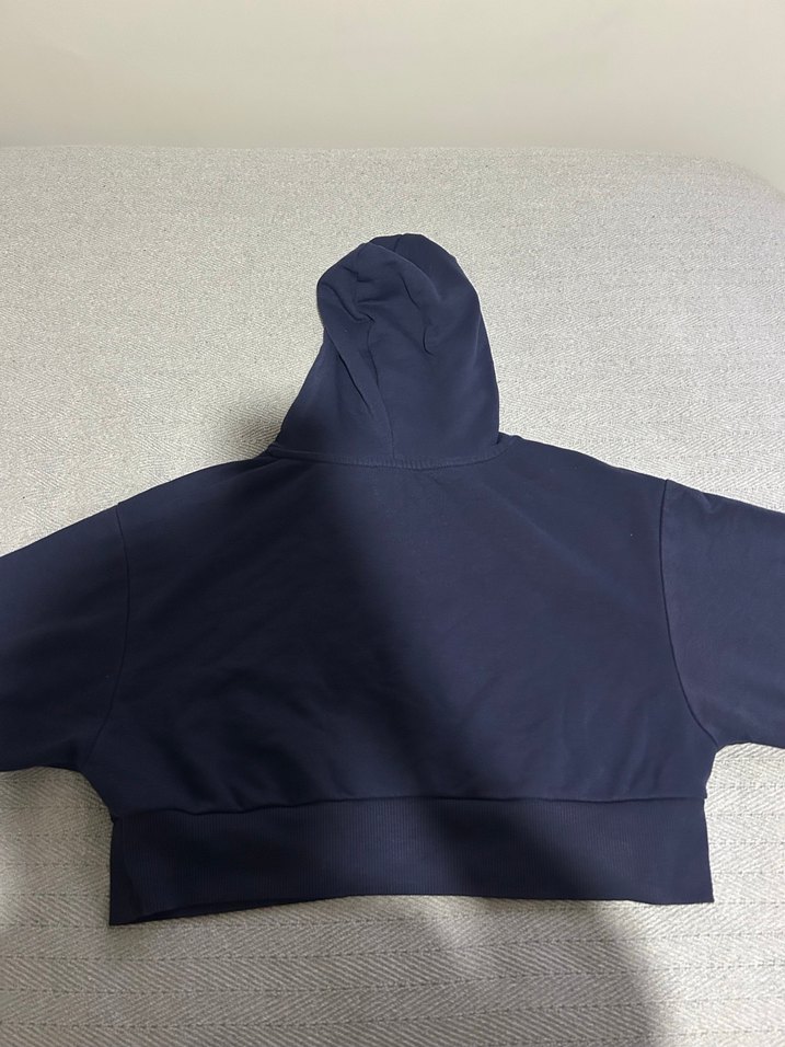 Kapüşonlu Lacivert Los Angeles Baskılı Sweatshirt - Görsel 3