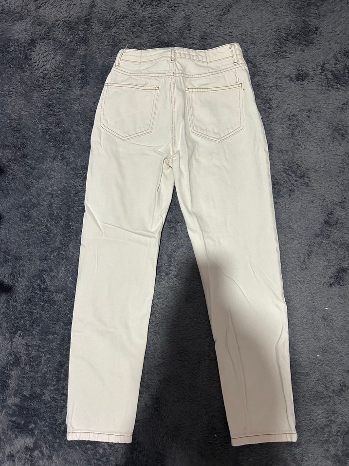 Krem mom jean - Görsel 3