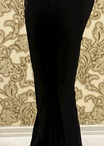 Zincir Detaylı Siyah Kadın Kumaş Pantolon - Görsel 2