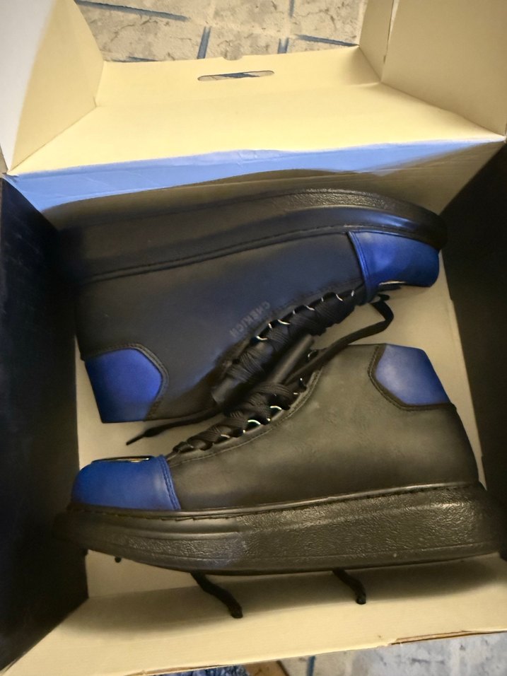 Koyu Mavi Tokalı Gotik Erkek Botu - Görsel 3