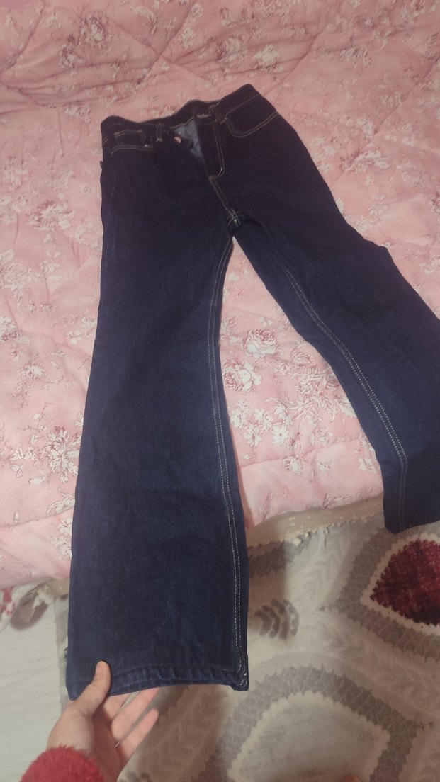 Kahverengi Kadın Midi Kot Pantolon - Görsel 3