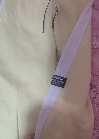 Bej Dantel Detaylı Rahat Kesim Kadın Eşofman - Görsel 2