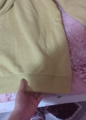 Bej Kapüşonlu Rahat Kesim Sweatshirt - Görsel 3