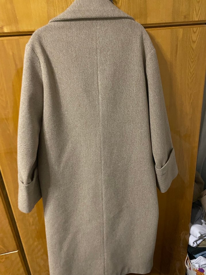 Bej Uzun Kışlık Kadın Kaban - Görsel 3